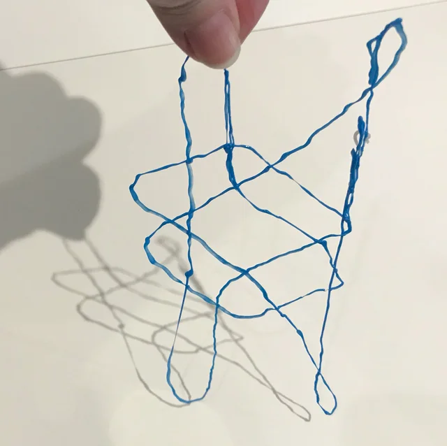 side turtle string figure shadow drawing